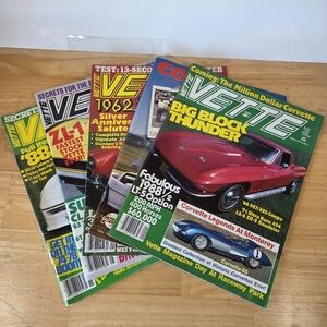 Vette Magazine Collection 88 And 87 5 Magazines Corvette Books